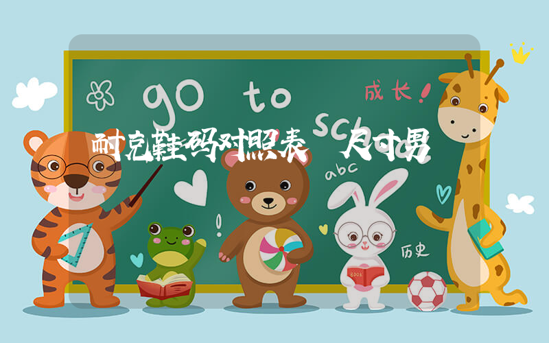 耐克鞋码对照表 尺寸男插图